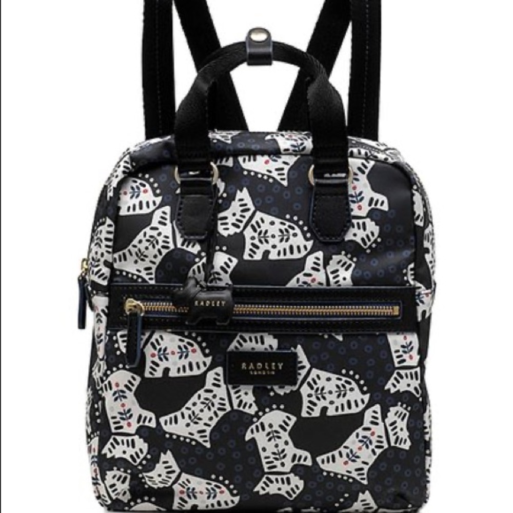 Radley Navy Nylon Backpack